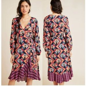 Porridge Clothing By Anthropologie Women's Amity Wrap Dress Size M